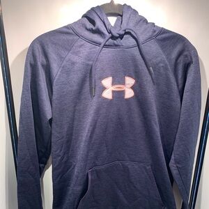 Under Armour Hoodie Women Size Medium Blue ColdGear Loose Fit